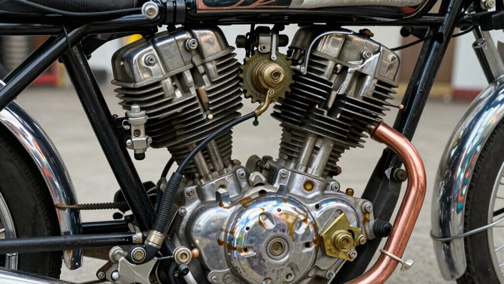 maintain old motorcycle carefully