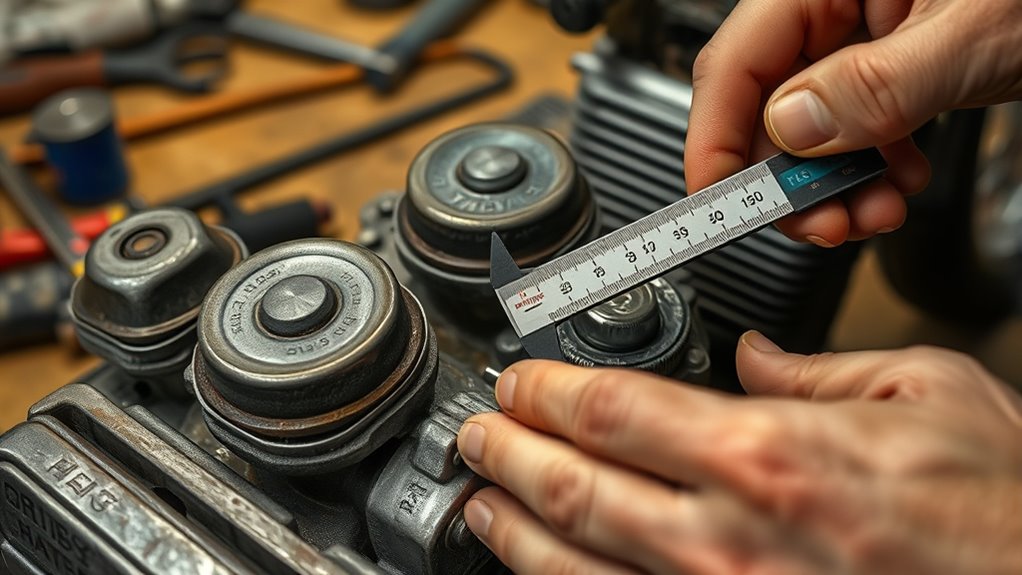 measure valve clearance accurately