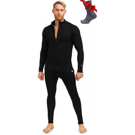 Merino.tech Men's Merino Wool Base Layer Set