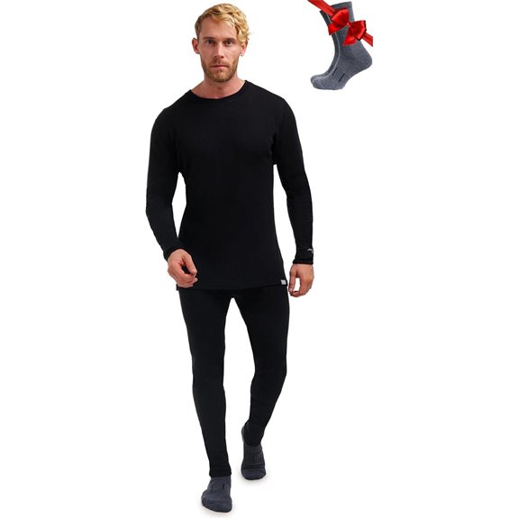 Merino.tech Men's Merino Wool Thermal Base Layer Set