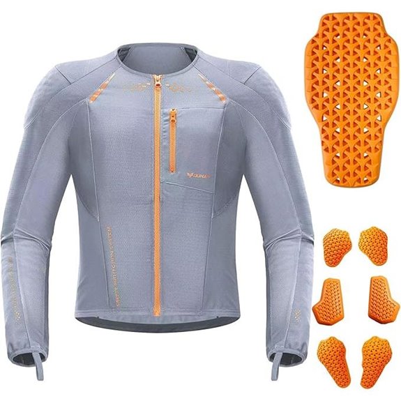 DUHAN Mesh Motorcycle Jacket with CE Level 2 Armor