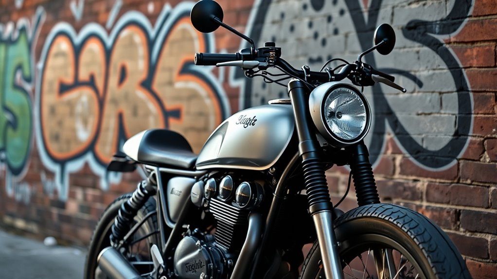 modern stylish urban motorcycles