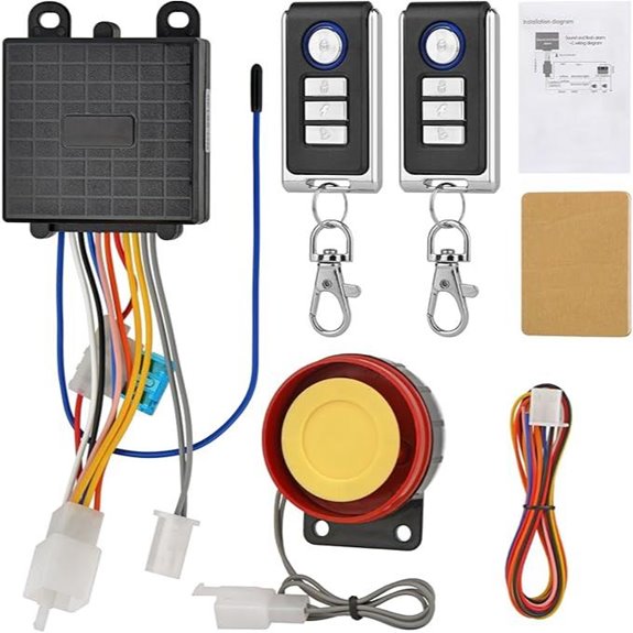 Motorcycle Anti-Theft Alarm with Remote Control