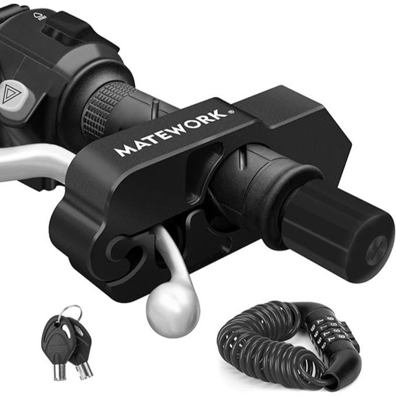 Motorcycle Lock Anti-Theft Handlebar & Helmet Lock