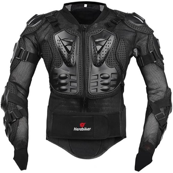 HEROBIKER Motorcycle Body Armor Jacket with Spine Protection