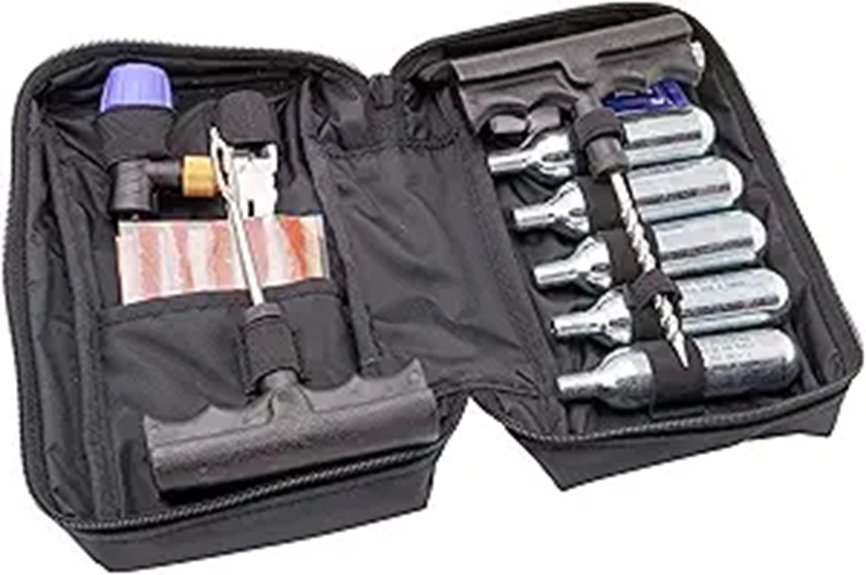 CO2 Motorcycle ATV UTV Flat Repair Kit Tubeless Tire Repair Kit