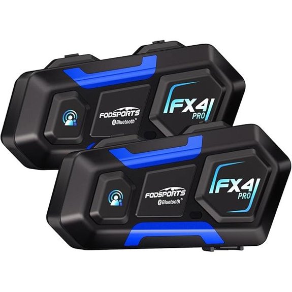 Fodsports FX4 Pro Motorcycle Bluetooth Intercom 2-Pack