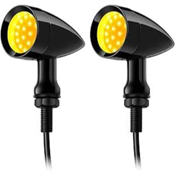 PBYMT Motorcycle Bullet Turn Signal Lights 24 LEDs