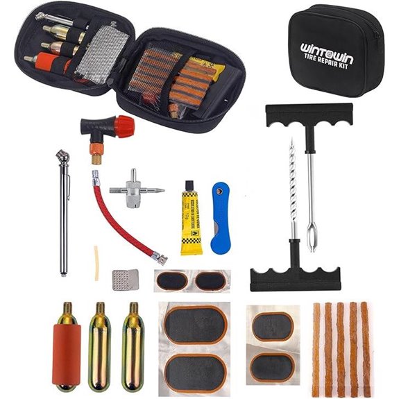 CO2 Tire Inflator & Repair Kit for Motorcycles