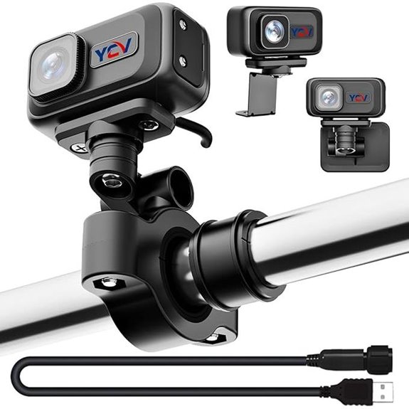 YCV MT100 Motorcycle Dash Cam with 64GB SD Card