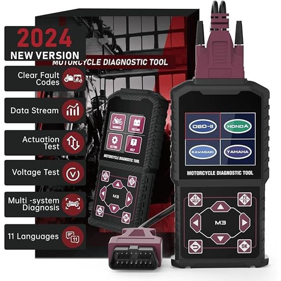 Motorcycle OBD2 Fault Code Reader Scanner