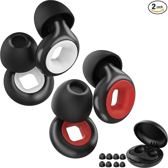 Motorcycle Ear Plugs 33dB Noise Reduction 2 Pairs
