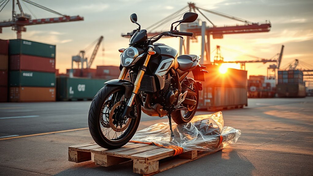 motorcycle export procedures