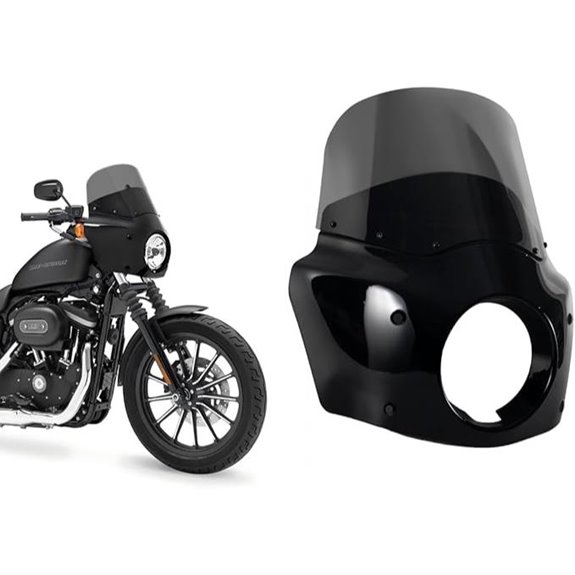 Motorcycle Fairing with Headlight and Windshield