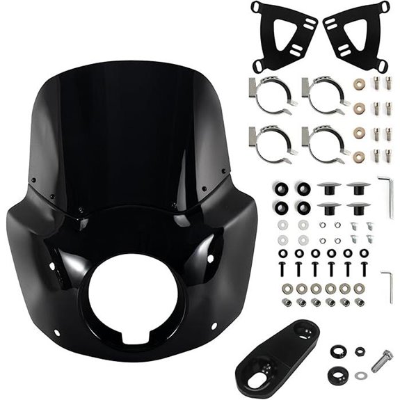 FATECIM Motorcycle Headlight Fairing & Windshield Kit