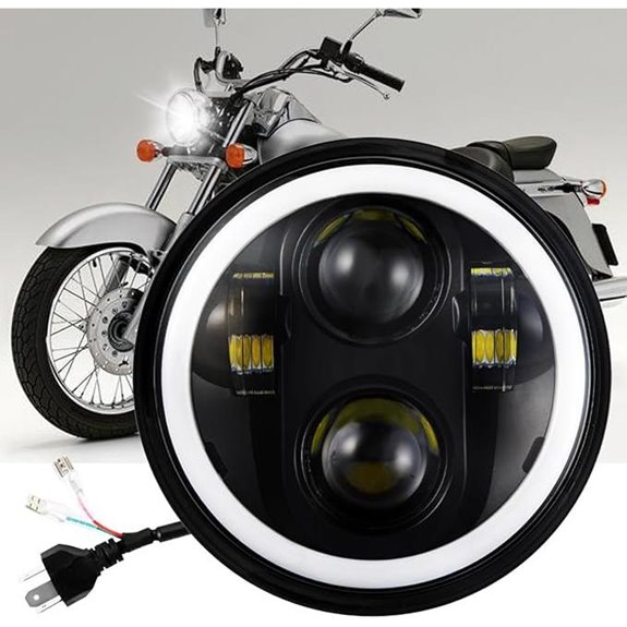 90W Motorcycle Headlight with Turn Signal DOT Approved