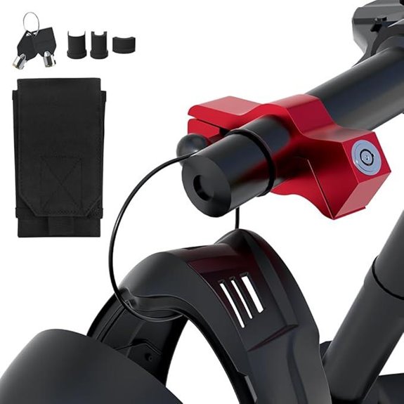 Motorcycle and Helmet Lock Combo Anti-Theft Device