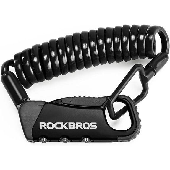 ROCKBROS Motorcycle Helmet Lock Resettable Anti-Theft