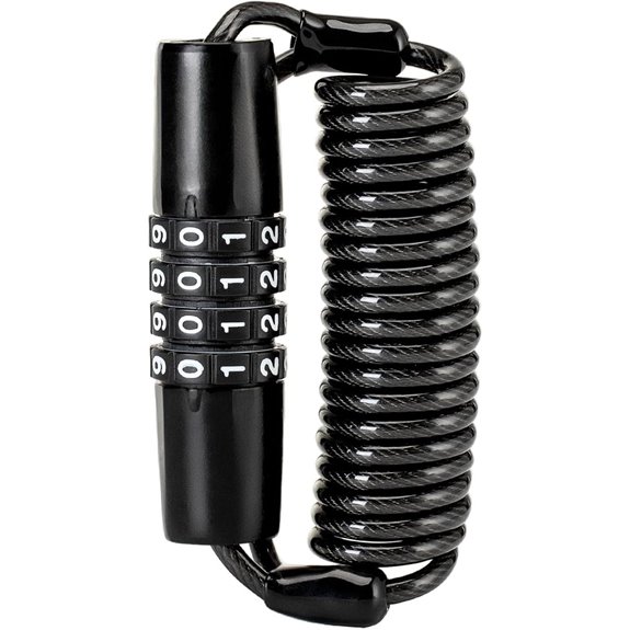 ROCKBROS Motorcycle Helmet Lock with Retractable Cable