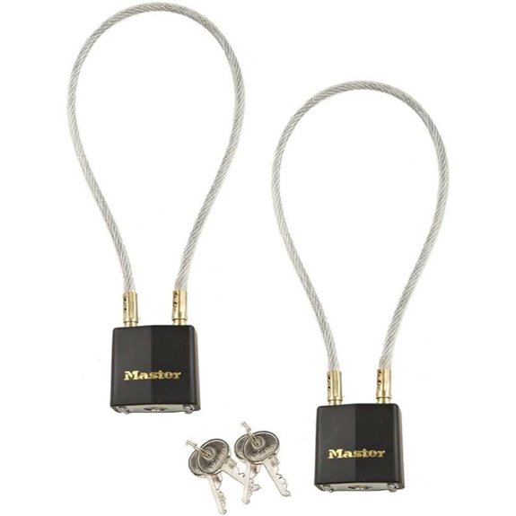 Motorcycle Helmet Lock-Master Lock #99KA - 2 Keyed Alike