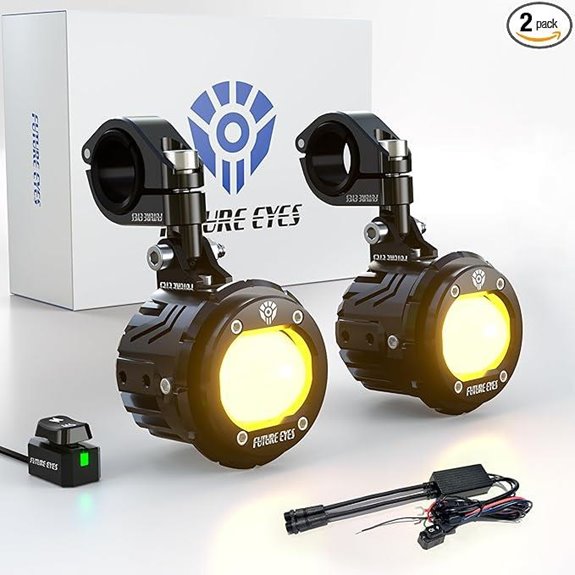 Future Eyes Motorcycle LED Fog Lights