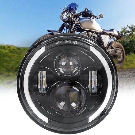 Zmoon 7 LED Headlight for Motorcycle and Vehicles