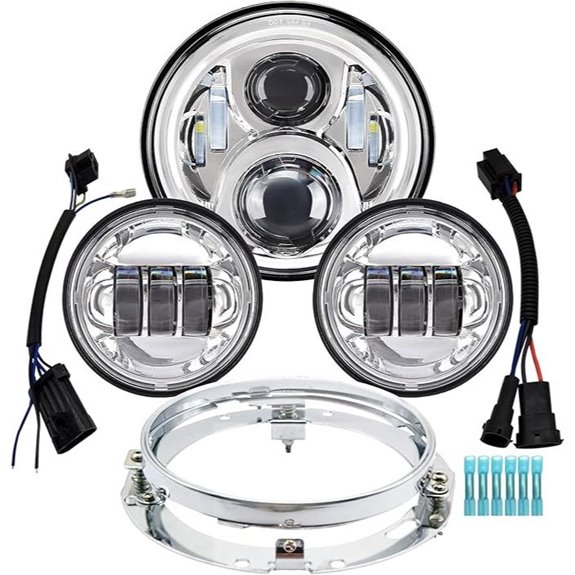 7-inch Motorcycle LED Headlight DOT Kit for Harley