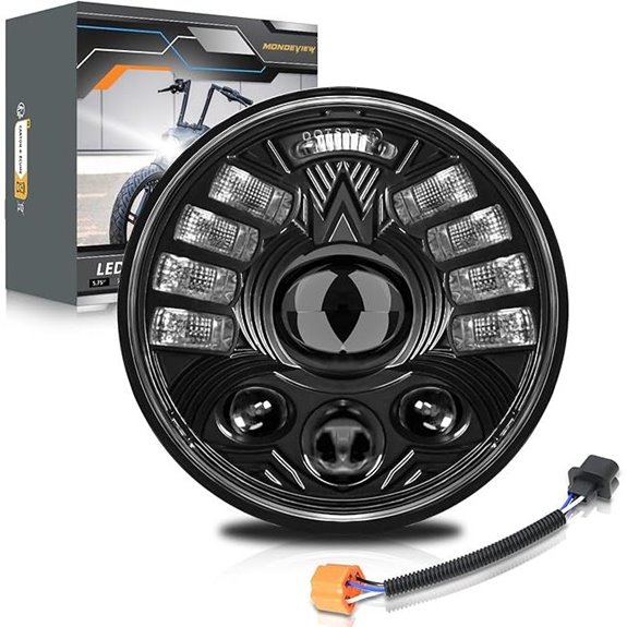 MONDEVIEW 5.75 LED Motorcycle Headlight with Signals