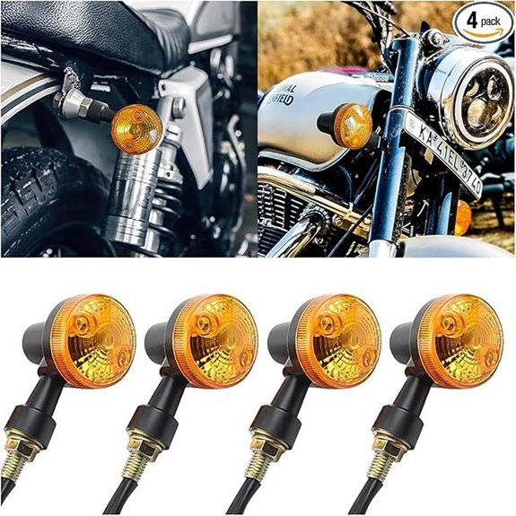 Motorcycle LED Turn Signal Lights 4-Pack