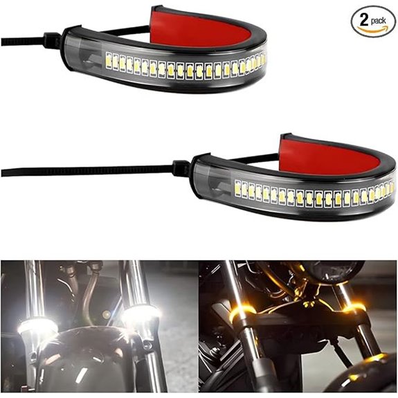 Zipelo 2PCS Motorcycle LED Turn Signal Lights