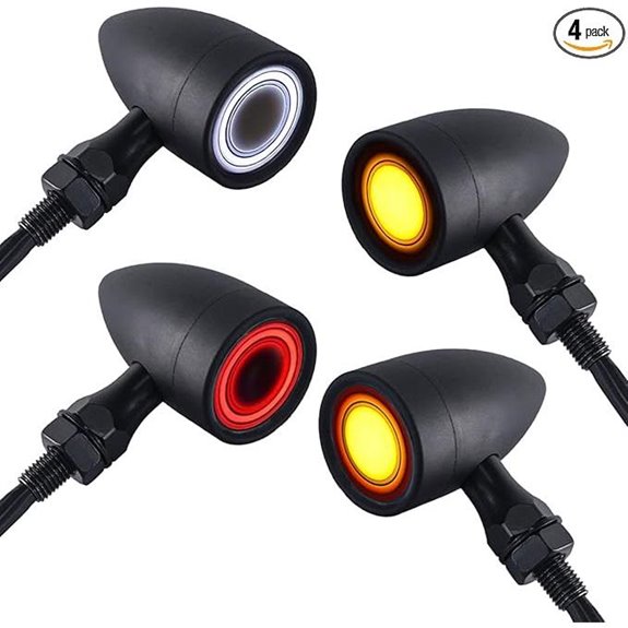 Motorcycle LED Turn Signal Lights (4 Pack)