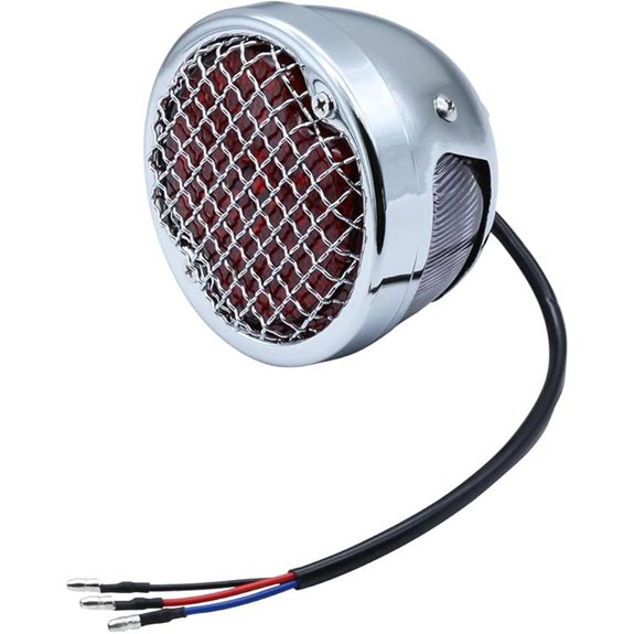 FATECIM Motorcycle LED Tail Light with License Plate