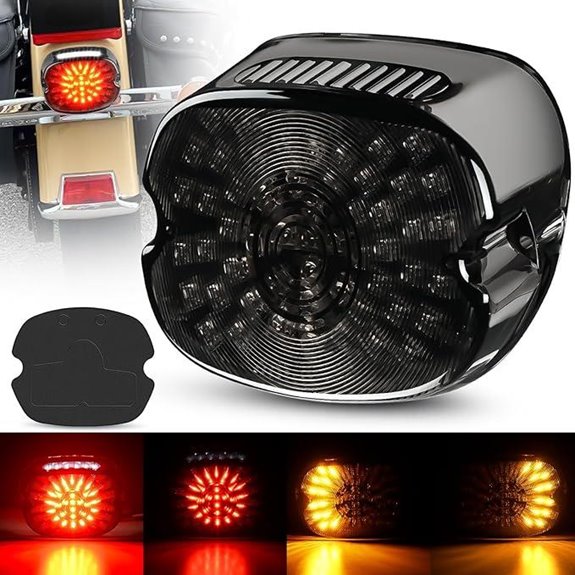 Nilight LED Motorcycle Tail Light for Harley Davidson