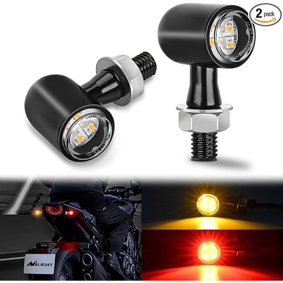 Nilight Motorcycle Rear LED Turn Signals (Harley Honda)