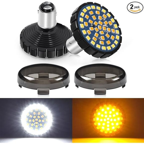 Benlari 2 Motorcycle Turn Signals with LED Lights