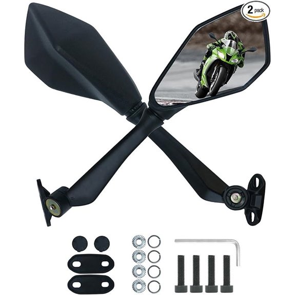 Motorcycle Side Mirrors for Kawasaki Honda Suzuki