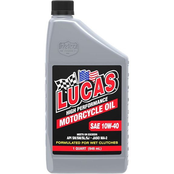 Lucas Oil 10767 Motorcycle Oil 10W-40 1 Quart