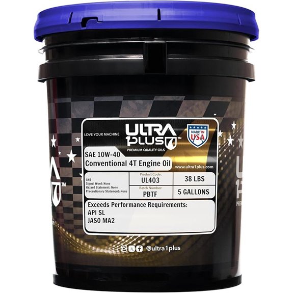 ULTRA 1PLUS 4T 10W-40 Motorcycle Oil (5 Gallon)