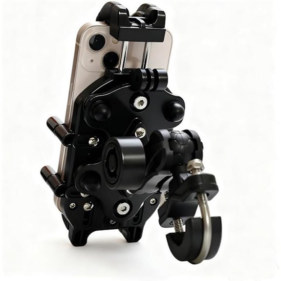 Motorcycle Phone Mount Anti-Shake Fits 4.7-7.2 Phones