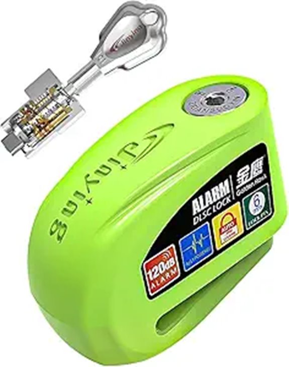 Motorcycle Lock with 120dB Alarm and Waterproof Design