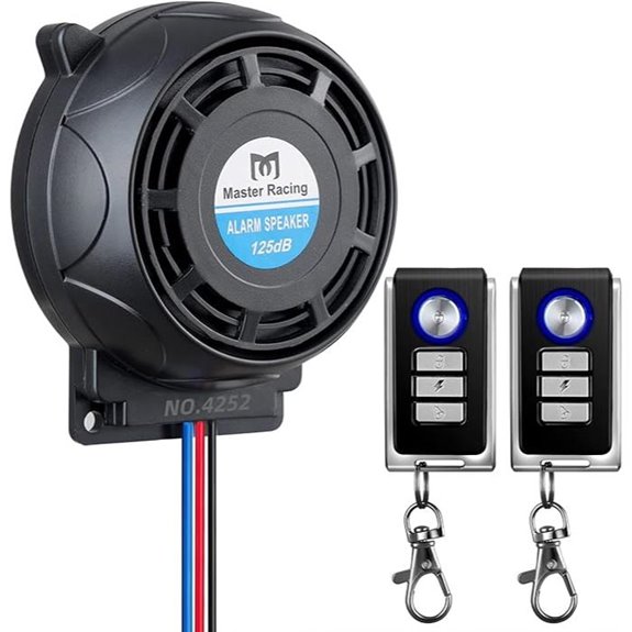 Motorcycle Alarm System with Remote and Anti-Theft Features