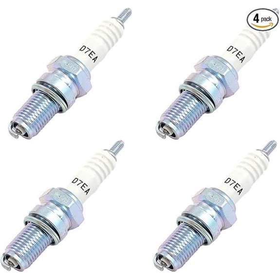 NGK D7EA Spark Plugs Set for Motorcycles