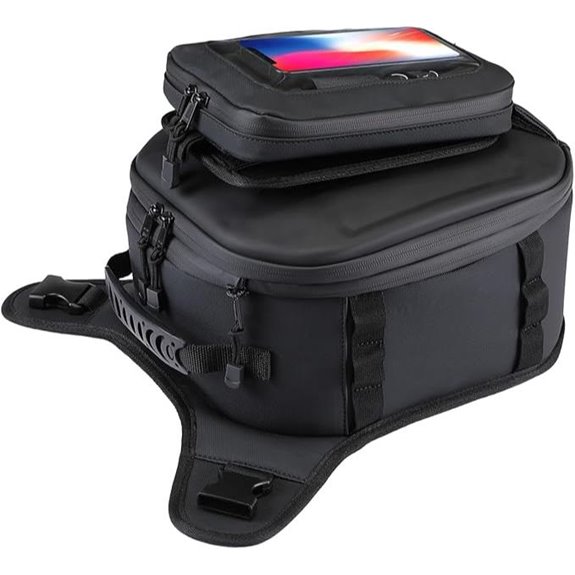 KEMIMOTO Motorcycle Tank Bag with Phone Holder