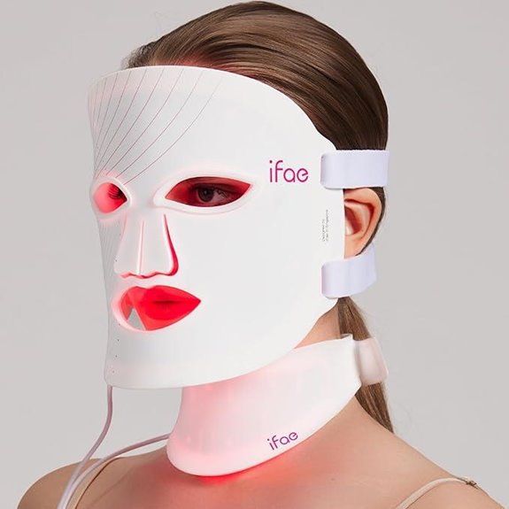 Red Light Therapy Mask with 7 Colors and Remote