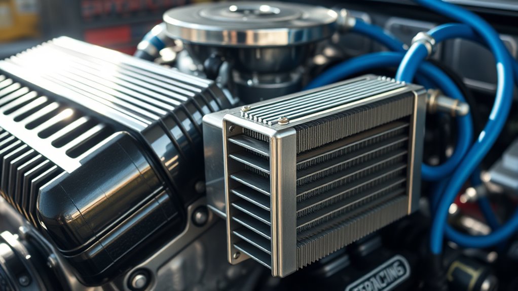 oil cooler improves engine temperature