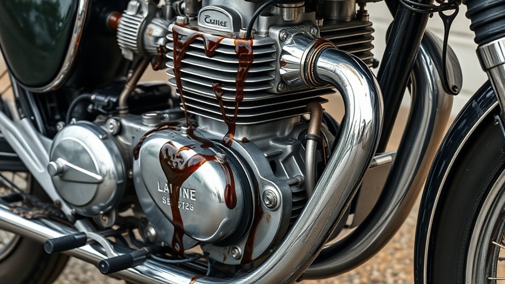 oil leaks at gasket junctions