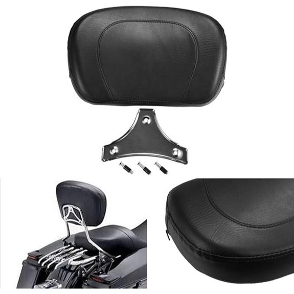Motorcycle Backrest for Passenger Seat and Touring