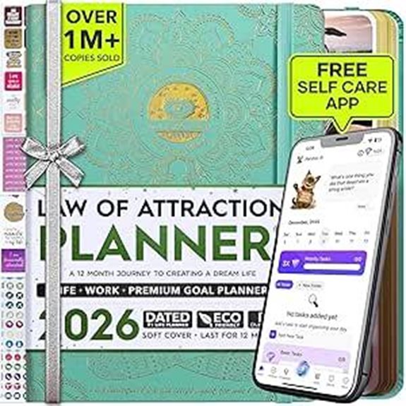2026 Weekly & Monthly Planner with Vision Board