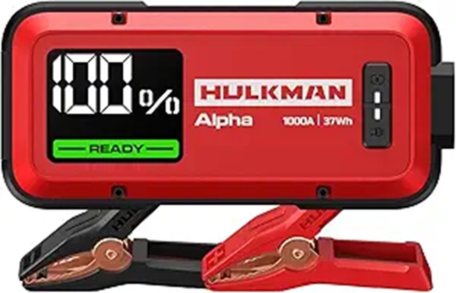 Hulkman Alpha 1000A Jump Starter with Cables