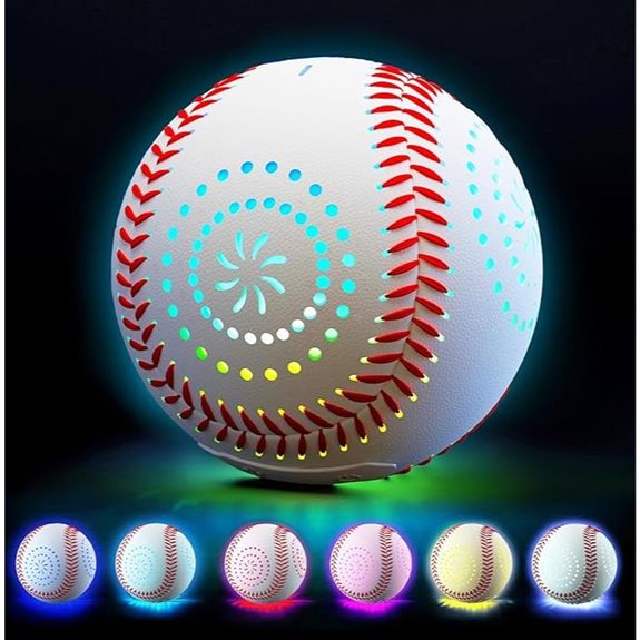 LED Rechargeable Baseball with 9 Lighting Modes for Kids